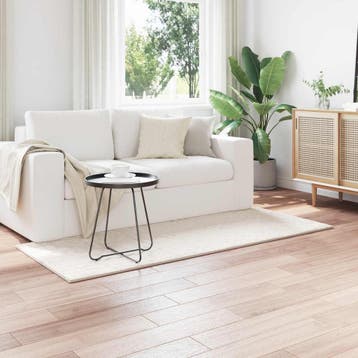 vidaXL Vloerkleden SIROLO Crèmekleurig 150 x 80 cm Polyester, Verzenden, Nieuw, Crème