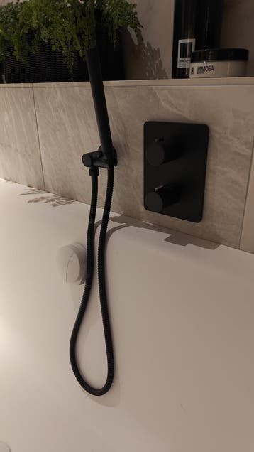 Complete inbouwthermostaat mat zwart 0016-47, Ophalen, Nieuw, Douche