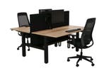 Duo bureau Zit sta YOUP07  zwart eiken 120x80, Ophalen of Verzenden, Nieuw in verpakking