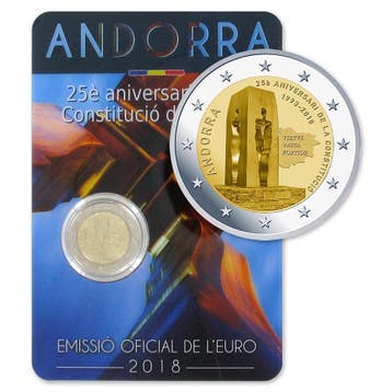 Andorra 2 Euro Grondwet 2018, Verzenden