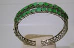 Smaragd Bangle - Hoogte: 69 mm - Breedte: 65 mm- 25.4 g -