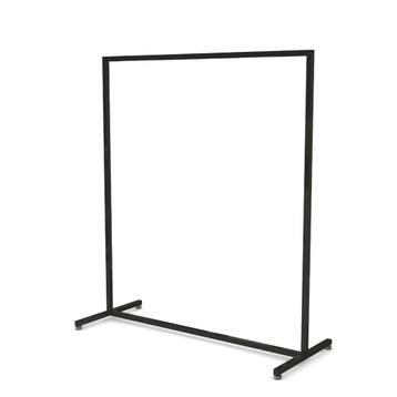 Solo Hoog model zwart Italiaans design kledingrek 120 cm, Nieuw