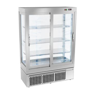 GGM Gastro | Panoramische koelvitrine - 855 liter - 1320mm -, Verzenden, Nieuw