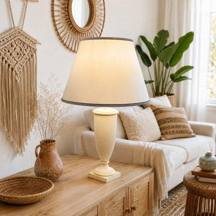 Tafellamp - Hout, Antiek en Kunst, Curiosa en Brocante
