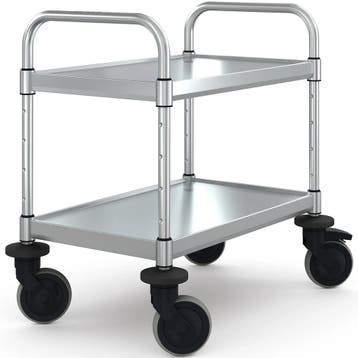 Serveerwagen | VARIOCART | RVS | 2 Niveaus (EN600x400) |, Verzenden, Nieuw in verpakking