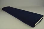 Marineblauw chiffon stof  - 15 of 50 meter rol, Blauw, 120 cm of meer, Ophalen of Verzenden, Polyester
