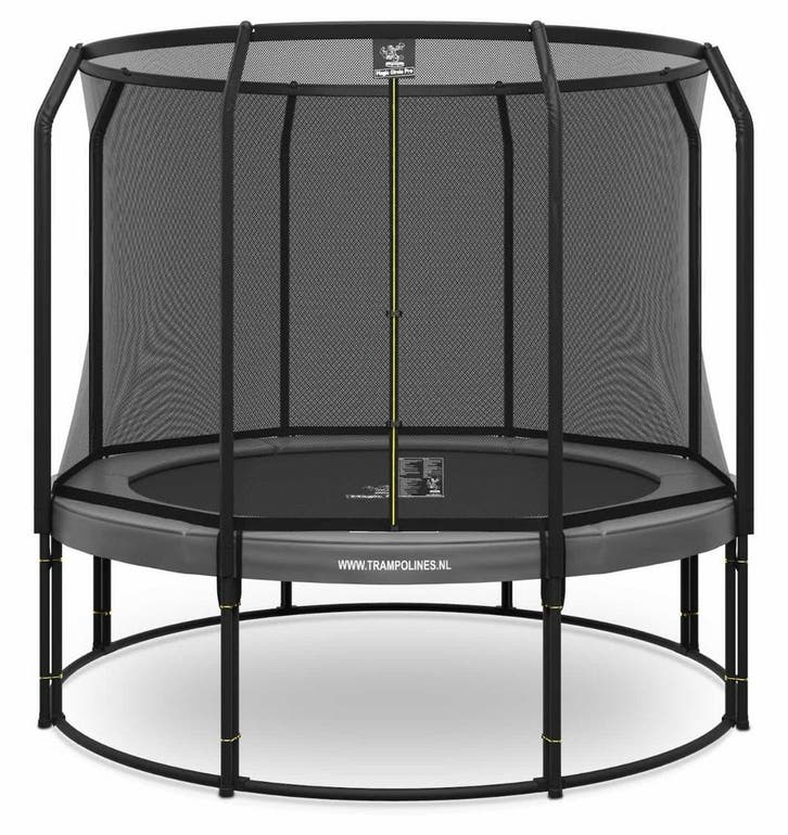 Magic Circle Pro Grey Trampoline 305 cm met veiligheidsnet, Kinderen en Baby's, Speelgoed | Buiten | Trampolines, Nieuw, Ophalen of Verzenden