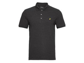 Veiling - Lyle &amp; Scott Plain Polo Shirt Charcoal Marl -, Nieuw