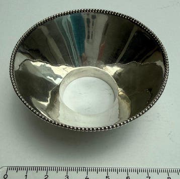 Theeservies (2) - .835 zilver - Theebustrechter, lekbakje, Antiek en Kunst
