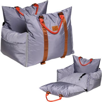 Luxe Honden autostoel  Royal+  Grijs Waterproof, Dieren en Toebehoren, Honden-accessoires, Ophalen of Verzenden, Nieuw