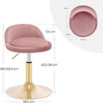 24goodz Make-up Kruk - Comfortabele Fluwelen Bekleding - In, Verzenden, Nieuw