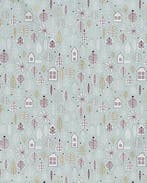 Poplin Katoen Mint Kerstdorp, Hobby en Vrije tijd, Nieuw, Groen