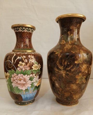Vaas - Messing koper emaille - Japan - Cloisonné 1920-1930
