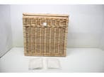 Sweet Living Rieten Wasmand Dubbel - 68x33xH66 cm - Naturel, Verzenden, Zo goed als nieuw