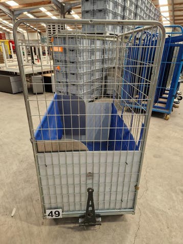 Rolcontainer 3-heks 118x80xh160 met stortluik, Ophalen of Verzenden, Overige typen, Emtrade NL