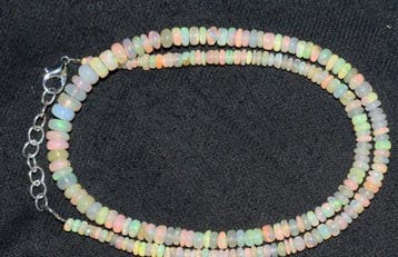 Opaal Ketting AA++ Opal Fire- 9 g - (1)