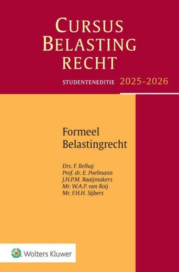 Cursus belastingrecht formeel belastingrecht 2 9789013178210, Boeken, Zo goed als nieuw