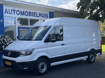 Zakelijke lease - Volkswagen Crafter Bestel 35 2.0 TDI L3H3, Automaat, Gebruikt, Wit, Leder