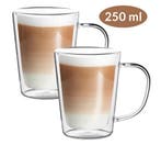 Theeglazen set van 4 elk 250ml dubbelwandig (Huishouden), Verzenden, Nieuw