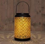Solar lantern windlicht amber annas collection 12,5x12,5x20, Ophalen of Verzenden, Nieuw