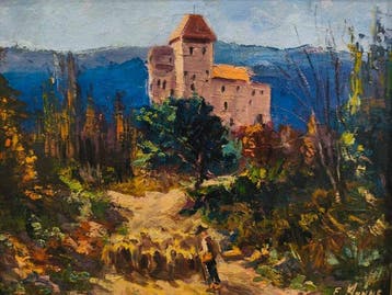 Escuela Impresionista Europea (XX) - Camino al Castillo