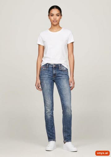 Tommy Hilfiger Jeans Dames maat WW27 / L31 Blauw Vintage, Ophalen of Verzenden, Nieuw