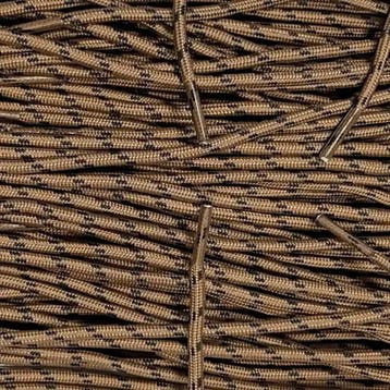 Ronde outdoor veters - Lichtbruin Zwart • 120  cm x 5 mm, Ophalen of Verzenden, Nieuw