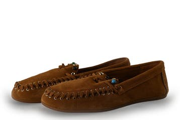 Linea Zeta Loafers in maat 40 Bruin, Kleding | Dames, Bruin, Verzenden, Overige typen, Zo goed als nieuw