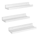 Set van 3 Zwevende Wandplanken – Witte MDF Fotoplanken Moder, Huis en Inrichting, Kasten | Wandmeubels, Verzenden, Nieuw