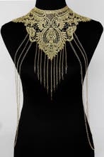 Body Chain Goud Kant Choker Lichaamsketting Victoriaans Sexy, Sieraden, Tassen en Uiterlijk, Kettingen, Kunststof, Verstelbaar