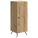 vidaXL Dressoir Artisanaal eiken 33 x 34,5 x 90 cm Bewerkt, Verzenden, Nieuw, Overige houtsoorten, Minder dan 50 cm