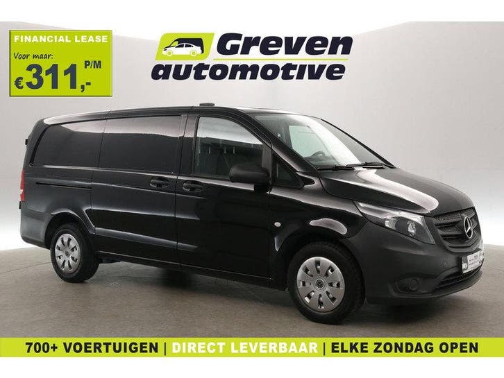 Mercedes-Benz Vito CDI Lang | Airco | Camera | Trekhaak |, Auto's, Bestelauto's, Handgeschakeld, Diesel, Zwart, Euro 6, Mercedes-Benz