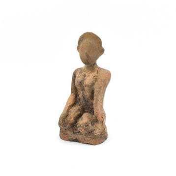Oud-Chinees Terracotta Moeder Vruchtbaarheid-idol - 122 mm