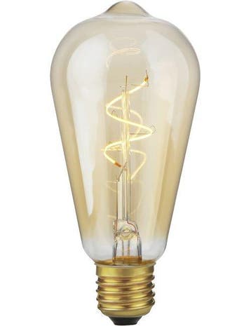 SPL LED Rustiek ST64 E27 2.9W 250lm 2200K Goud Dimbaar |..., Ophalen of Verzenden, Nieuw