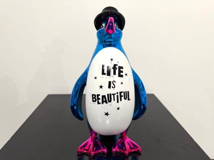 Van Apple - Penguin - Life Is Beautiful, Antiek en Kunst, Kunst | Designobjecten