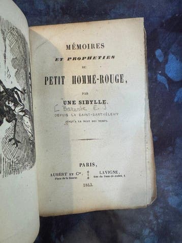 Bareste (Eugène, Attribué à). - Mémoires Et Prophéties Du