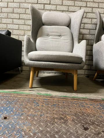 Fritz Hansen Ro Fauteuil, Verzenden, Zo goed als nieuw, Grijs, Bureaustoel