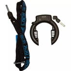 AXA Duo fietsslot set - frameslot en insteekketting - 120..., Ophalen of Verzenden, Nieuw