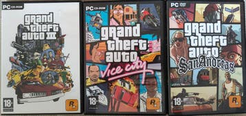 GTA Trilogy Bundel voor PC (GTA 3, Vice City + San Andreas), Verzenden, Nieuw