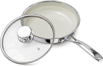 Anti-aanbak Koekenpan 20cm | Ovenbestendig | Laatste Stuk!, Ophalen of Verzenden, Zo goed als nieuw, Rvs