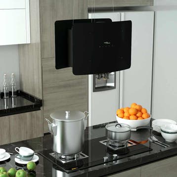 vidaXL Afzuigkap hangend met aanraaksensor LCD gehard glas, Verzenden, Nieuw