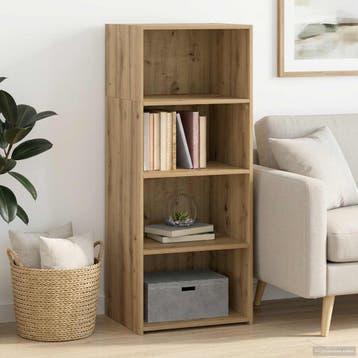 vidaXL buffetkast Artisanaal eiken 50 x 41 x 124 cm Bewerkt, Minder dan 50 cm, Verzenden, 100 tot 150 cm, Nieuw