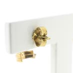 Tricolor gouden oorstekers (Oorbellen), Sieraden, Tassen en Uiterlijk, Oorbellen, Ophalen of Verzenden, Gebruikt, Overige kleuren