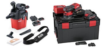 FLEX ODE 2-100 18-EC/2.5 set Accu-deltaschuurmachine 18V in, Ophalen of Verzenden, Nieuw