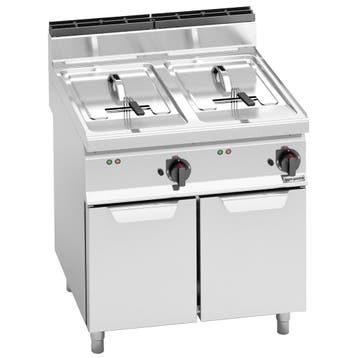 GGM Gastro | Dubbele elektrische friteuse - 10+10 liter - 12, Verzenden, Nieuw
