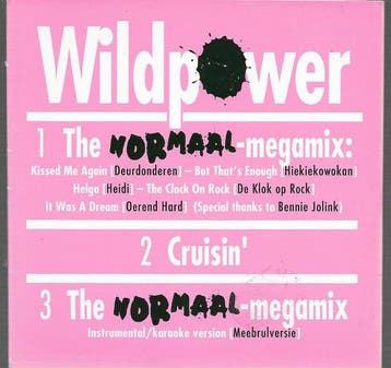 cd single card - Wildpower - The Normaal - Megamix, Verzenden, Zo goed als nieuw