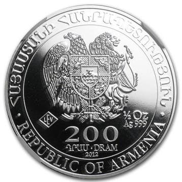 Noah Ark 1/2 oz 2012 (102.028 oplage) (Beschadigd), Verzenden, Munten