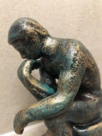 AUGUSTE RODIN - Beeld, THE THINKER (LE PENSEUR) - 160 mm -