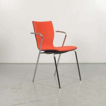 Vergaderstoel Casala Manta - Oranje - Stapelbaar, Ophalen of Verzenden, Nieuw