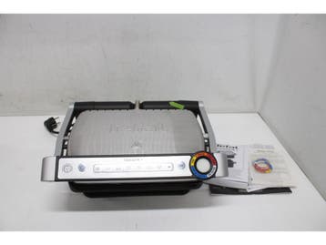 Tefal OptiGrill+ GC717D - Contactgrill - 2000W - RVS, Verzenden, Zo goed als nieuw